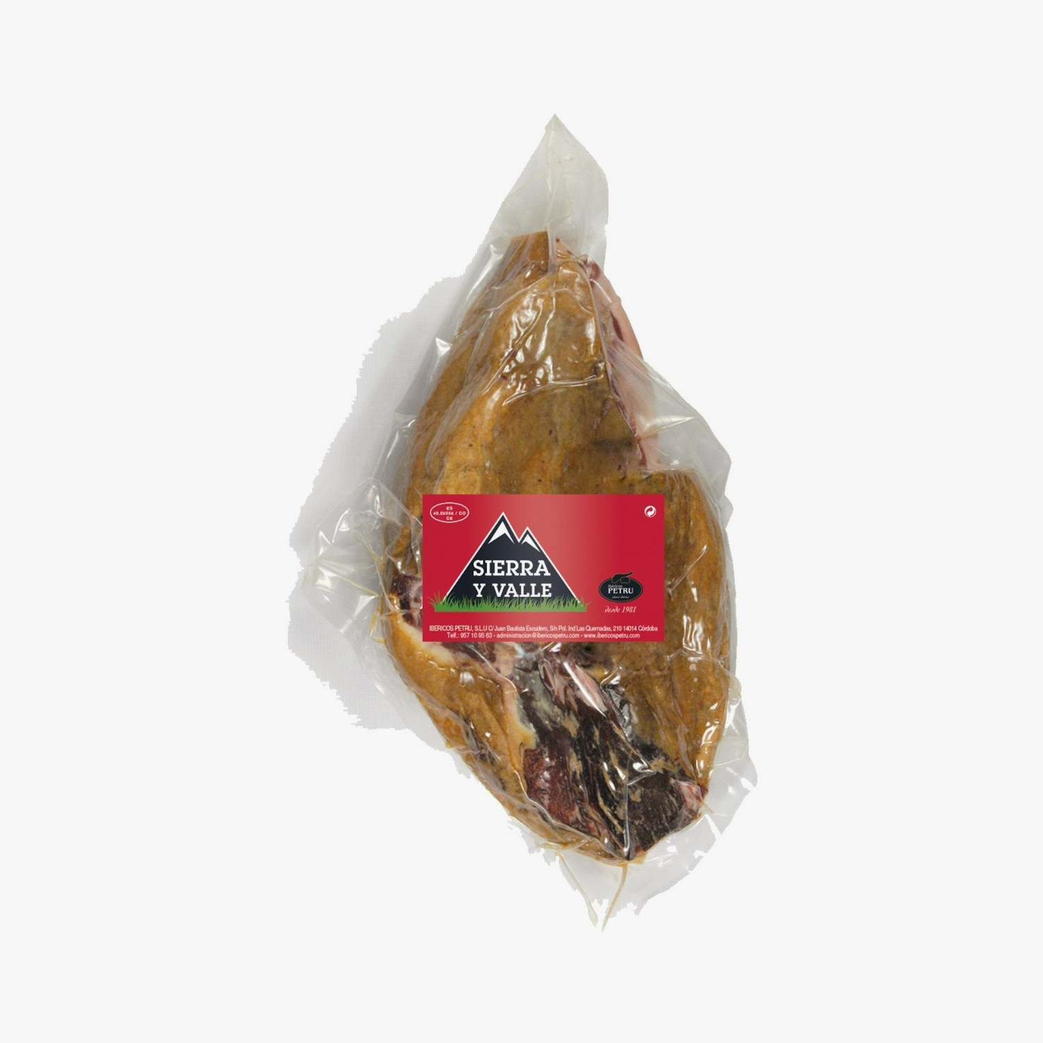 CENTRO JAMÓN IBÉRICO CEBO PULIDO .R-50% SIERRA Y VALLE 2,6 KG APROX